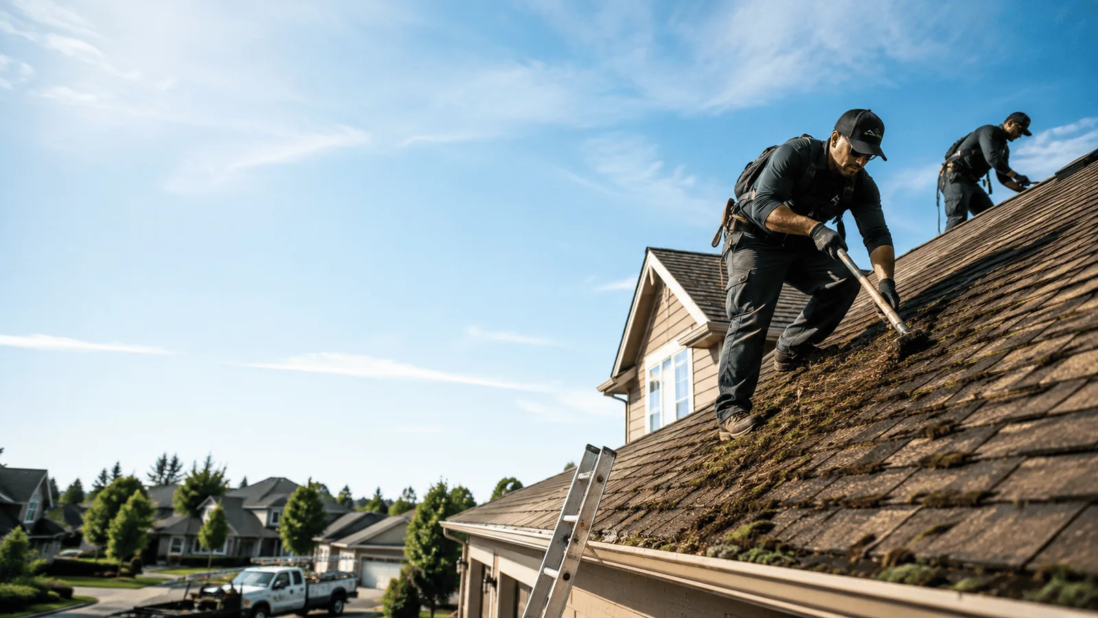 Roof Moss Removal in Lachine, MI near me